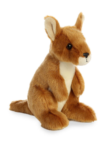 Picture of Aurora® Adorable Mini Flopsie™ Kangaroo Stuffed Animal - Playful Ease - Timeless Companions - Brown 8 Inches