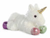 Picture of Aurora® Adorable Mini Flopsie™ Prism Unicorn™ Stuffed Animal - Playful Ease - Timeless Companions - White 8 Inches