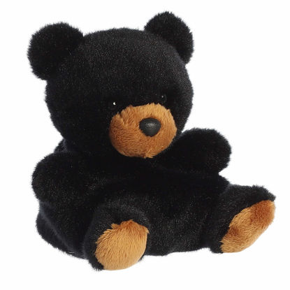 Picture of Aurora® Adorable Palm Pals™ Sleepy Bear™ Stuffed Animal - Pocket-Sized Fun - On-The-Go Play - Black 5 Inches