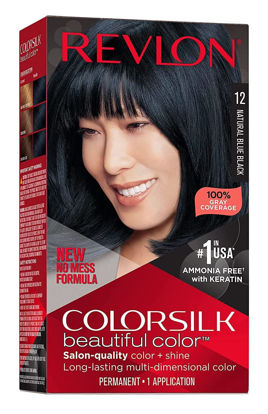 Picture of Revlon Colorsilk Beautiful Color, Natural Blue Black [12] 1 ea (Pack of 2)