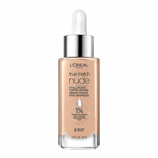 Picture of L’Oréal Paris True Match Nude Hyaluronic Tinted Serum Foundation with 1% Hyaluronic acid, Light 2-3, 1 fl. oz.