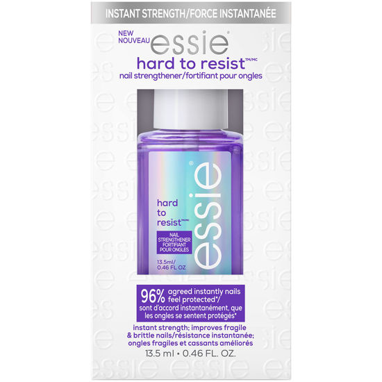 Picture of essie Nail Care, 8-Free Vegan, Hard To Resist Nail Strengthener, Neutralize & Brighten, violet, 0.46 fl oz