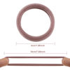 Picture of 100 Pcs Thick Seamless Brown Hair Ties, Ponytail Holders Hair Accessories No Damage for Thick Hair (Natural Colors)