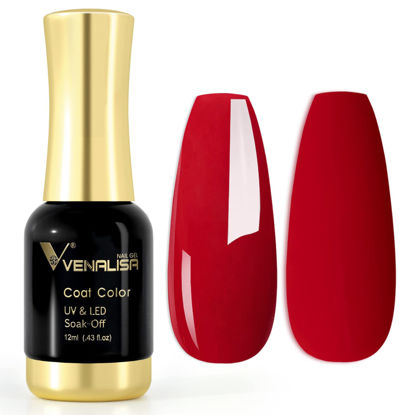 Picture of VENALISA Gel Nail Polish,Garnet Color Spring Summer Soak Off UV LED Nail Gel Polish Nail Art Starter Manicure Salon DIY at Home