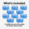 Picture of Braun Clean & Renew Refill Cartridges CCR, Replacement Shaver Cleaner Solution for Clean&Charge Cleaning System, Pack of 10, Packaging May Vary