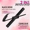 Picture of Cluster Lash Glue 10ML Lash Black Bond & Clear Bond Lash Cluster Glue for Individual Lashes Long Lasting Hold 48-72 Hours Waterproof Dual Sided Mascara Wand Bond 2 in 1