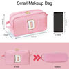 Picture of YOOLIFE Mothers Day Gifts for Mom - Mom Bag Birthday Gifts Initial Small Cute Pink Makeup Bag Make Up Cosmetic Travel Bag Toiletry Pouch Personalized Gifts Bonus Mom Ever Mom In Law Godmother Gifts D