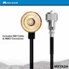 Picture of Midland - MXTA24 Low Profile Antenna Cable with NMO Connector - CB Antenna Cable Extension - 6 Meters (19 ft) with Removable UHF Connection