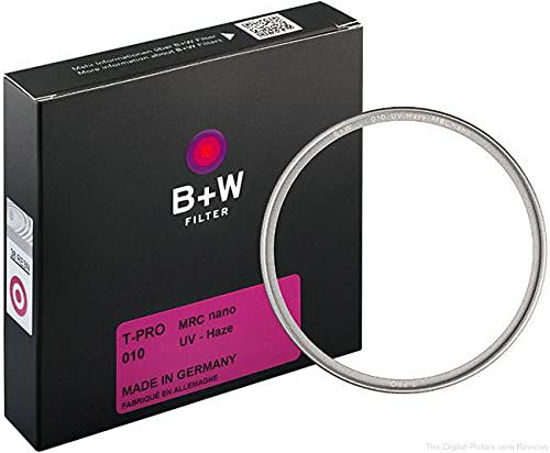 Picture of B + W UV-Haze Protection Filter for Camera Lens - Ultra Slim Titan Mount (T-PRO), 010, HTC, 16 Layers Multi-Resistant and Nano Coating, Photography Filter, 30.5 mm
