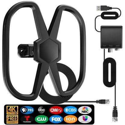 Comprar 520+ Miles Range TV Antenna, Digital TV Antenna Indoor with  Amplifier and Signal Booster, Portable HD Antenna for TV Indoor Outdoor for  Smart TV and Old TVs - 38ft Coax Cable 