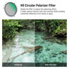 Picture of NEEWER 49mm CPL UV Lens Filter Kit, Circular Polarizer/UV Protection Lens Filter Set with HD Optical Glass with Double Sided 30 Layer Nano Coatings/Ultra Slim Aluminum Frame