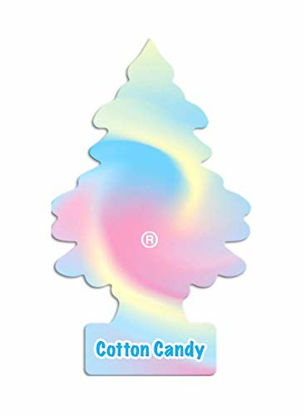 Picture of LITTLE TREES Car Air Freshener | Hanging Paper Tree for Home or Car | Cotton Candy | 3 Pack