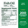 Picture of Nature's Bounty Fish Oil, Supports Heart Health, 1200 Mg, Rapid Release Softgels, 200 Ct