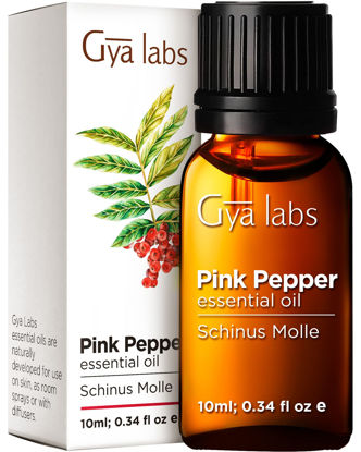 Picture of Gya Labs Pink Pepper Essential Oil - Crisp, Peppery & Spicy Scent (0.34 fl oz)