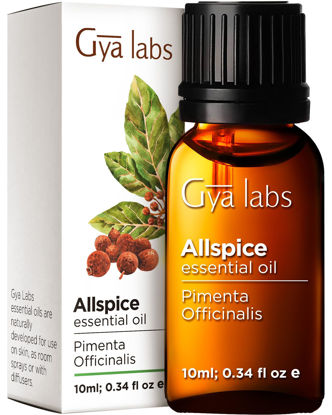 Picture of Gya Labs Allspice Essential Oil - Sweet, Spicy & Comforting Scent - (0.34 fl oz)