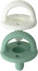 Picture of Itzy Ritzy Sweetie Soother Pacifier Set of 2 - Silicone Newborn Pacifiers with Collapsible Handle & Two Air Holes for Added Safety; Set of 2 in Mint & White, Ages Newborn & Up