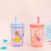 Picture of Zak Designs Disney Princess Kelso Toddler Cups For Travel or Home, 15oz 2-Pack Durable Plastic Sippy Cups, Leak-Proof For Kids (Ariel, Aurora, Belle, Cinderella, Jasmine, Mulan, Rapunzel, Tiana)