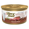 Picture of Purina Fancy Feast Wet Cat Food Natural Gourmet Naturals Beef Recipe in Wet Cat Food Gravy - (12) 3 oz. Cans