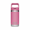 Picture of YETI Rambler Jr. 12 oz Kids Bottle, with Straw Cap, Harbor Pink