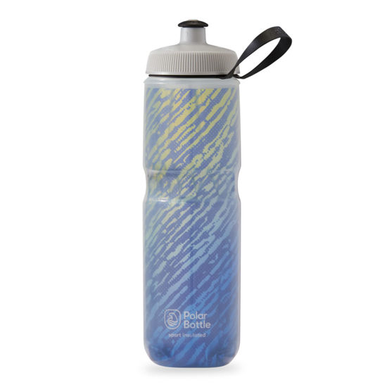 Picture of Polar Bottle - Sport Insulated 24oz Nimbus, Moonlight Blue & Gold - Leak Proof Water Bottles Keep Water Cooler 2x Longer than a Regular Reusable Water Bottle