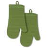 Picture of KitchenAid Ribbed Soft Silicone Oven Mitt 2-Pack Set, Mathca, 7.5"x13"