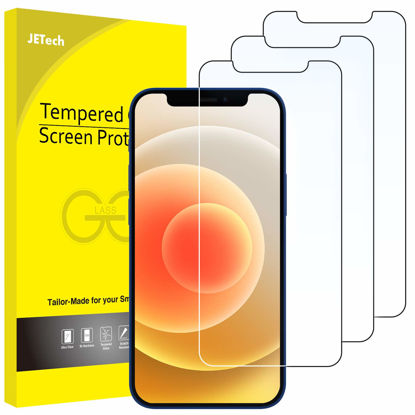 Picture of JETech Screen Protector for iPhone 12/12 Pro 6.1-Inch, Tempered Glass Film, 3-Pack