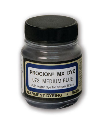 Picture of Jacquard Procion Mx Dye - Undisputed King of Tie Dye Powder - Medium Blue - 2/3 Oz - Cold Water Fiber Reactive Dye Made in USA