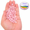 Picture of LPBeads 100PCS 8mm Natural Rose Quartz Beads Gemstone Round Loose Beads for Jewelry Making with Pink Stretch Cord