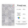 Picture of WangLaap 1120Pcs Square Acrylic 6x6mm Alphabet A-Z Letters Beads with Numbers Colorful Hearts Cube Beads for Phone Lanyard Bracelets Necklaces(White-1120-Organized)