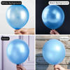 Picture of PartyWoo Blue Balloons, 50 pcs 12 Inch Pearl Sky Blue Balloons, Latex Balloons for Balloon Garland Arch as Party Decorations, Birthday Decorations, Wedding Decorations, Boy Baby Shower Decorations