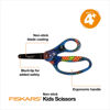 Picture of Fiskars® Designer Non-stick Blunt-tip Kids Scissors, Bright Pixels (5 in.)