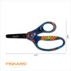 Picture of Fiskars® Designer Non-stick Blunt-tip Kids Scissors, Bright Pixels (5 in.)