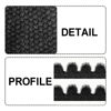 Picture of Evridwear Exfoliating Dual Texture Bath Gloves for Shower, Spa, Massage and Body Scrubs, Dead Skin Cell Remover, Gloves with Hanging Loop (1 Pair Black Heavy Glove)