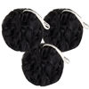 Picture of MainBasics Bath Shower Loofah Sponge Pouf Body Wash Scrubber (Set of 3) (Triple Black)