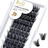 Picture of Lash Clusters D Curl 18mm DIY Lash Extensions 72 Clusters Lashes C D Curl B&Q LASH Wispy Volume Lashes Eyelash Clusters Extensions Individual Lashes Cluster DIY at Home (B24,D-18mm)