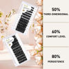 Picture of Lash Clusters D Curl 18mm DIY Lash Extensions 72 Clusters Lashes C D Curl B&Q LASH Wispy Volume Lashes Eyelash Clusters Extensions Individual Lashes Cluster DIY at Home (B24,D-18mm)