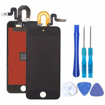 Picture of Compatible with iPod Touch 5th 6th 7th Generation Screen Replacement LCD Screen with Free Repair Tools (Touch 5/6/7 Black)