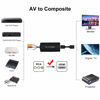 Picture of RCA to HDMI Converter AV to HDMI Adapter Composite/CVBS to HDMI Video Audio Converter, Widely Compatible with Various RCA Equipment for N64, PS2, PC, Laptop, VHS, VCR, Camera DV ect.