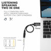 Picture of DUKABEL USB to 3.5mm Jack Audio Adapter, 2 Pack USB to Aux Cable with TRRS 4-Pole Mic-Supported USB to Headphone AUX Adapter Built-in Chip External Sound Card for PC PS4 PS5 and More [9.8 inch]