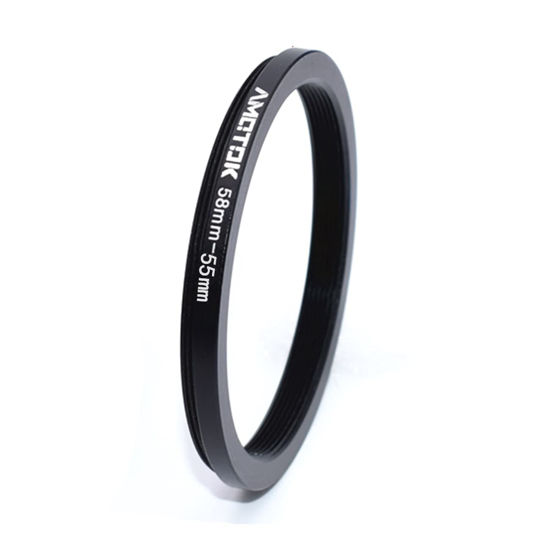 Picture of 58mm Lens to 55mm Camera Lens Adapter,58mm-55mm Filter Step-Down Ring,Compatible All 55mm Filter Accessory.Made from CNC Machined