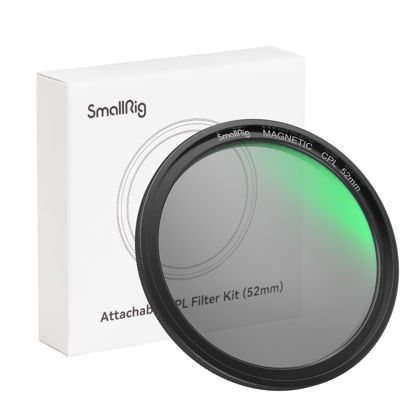 Picture of SmallRig 52mm Magnetic Circular Polarizers Filter, HD Optical Glass 28 Layer Multi Nano Coated Circular Polarizing Filter Magnetic CPL Ultra Slim Frame/Waterproof/Scratch Resistant - 4216