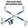 Picture of CARTMAN 18 Inch Universal Heavy Duty Lug Wrench Non Slip 4 Way Tire Iron Wrench