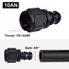 Picture of EVIL ENERGY 10AN Straight Push Lock Hose Fitting End Black 2PCS