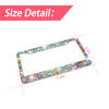 Picture of Bling Car License Plate Frame, Sparkly Rhinestone Stainless Steel License Plate Cover/Holder, Universal for Most Cars, SUVs, Vehicles with Screw Set, Auto Accessories for Women (Multicolor)