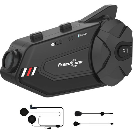 GetUSCart ILM Motorcycle Bluetooth Headset Upgraded Dual Mics