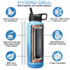 Picture of HYDRO CELL Stainless Steel Insulated Water Bottle with Straw - For Cold & Hot Drinks - Metal Vacuum Flask with Screw Cap and Modern Leakproof Sport Thermos for Kids & Adults (Sky/Blue 40oz)