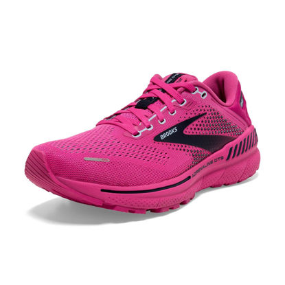 Picture of Brooks Women's Adrenaline GTS 22 Supportive Running Shoe - Rose/Peacoat/Kentucky Blue - 7.5 Medium