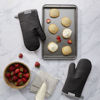 Picture of KitchenAid Asteroid Oven Mitt 2-Pack Set, Black, 7"x12.5"