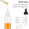 Picture of Bumobum Glass Dropper Bottles, 2 oz Clear and Amber Dropper Bottle for Essential Oils Bottles with Funnel, Labels & Pipette, 2 pack Eye Tincture Bottle with Measured Dropper