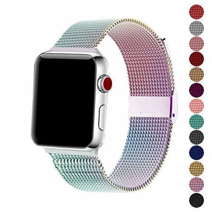 Picture of SexHope Compatible for Apple Watch Band 38mm 42mm 40mm 44mm Series 5 4 3 2 1 (Corlorful, 42mm/44mm)